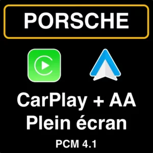 activer carplay android auto plein écran porsche pcm 4.1