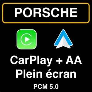 activer carplay android auto plein écran porsche pcm 5
